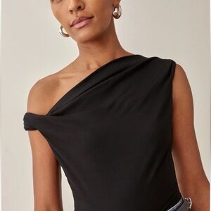 Reformation Cello Top - Black SIZE M